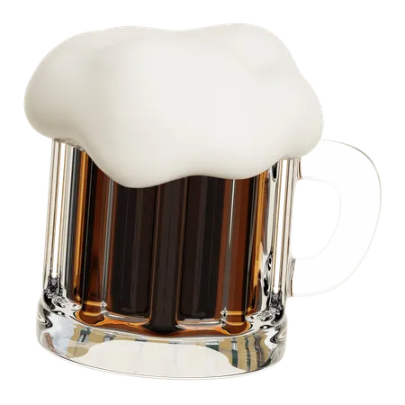 Tasse en verre de bière  3D Icon