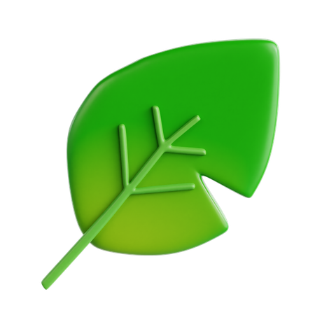 Chopped Corner Leaf  3D Icon