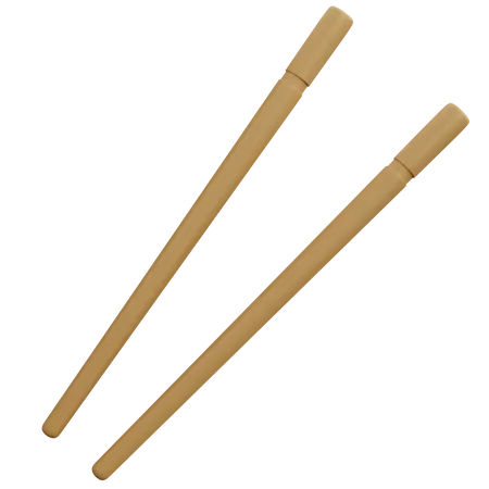 3 D Rendering Chopsticks Isolated 3D Icon