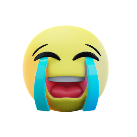 Chorando alto emoji  3D Icon