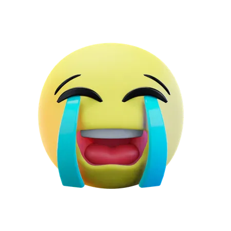 Chorando alto emoji  3D Icon