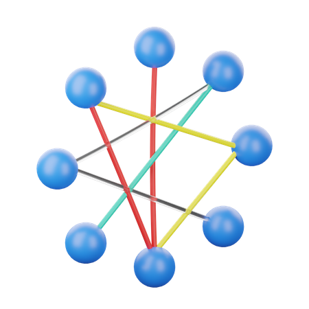 Chord Diagram  3D Icon