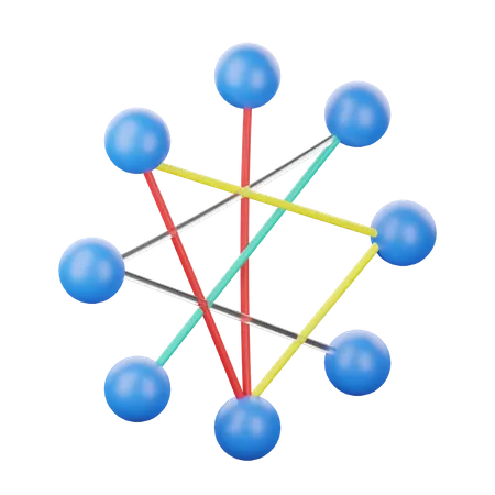 Chord Diagram  3D Icon