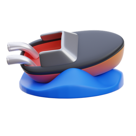 Carrera de chorro  3D Icon