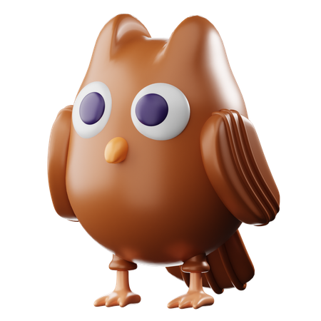 Hibou  3D Icon