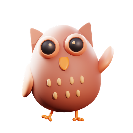 Hibou  3D Illustration