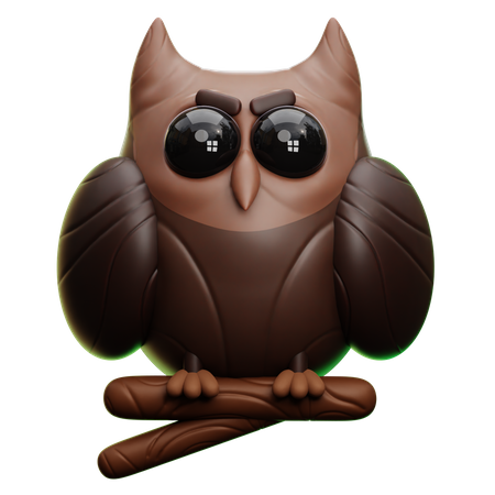 Hibou  3D Icon