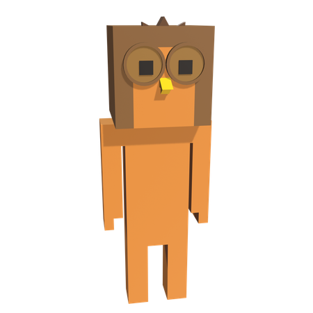 Hibou  3D Icon