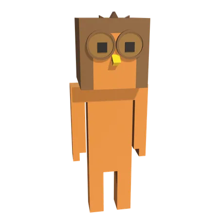 Hibou  3D Icon