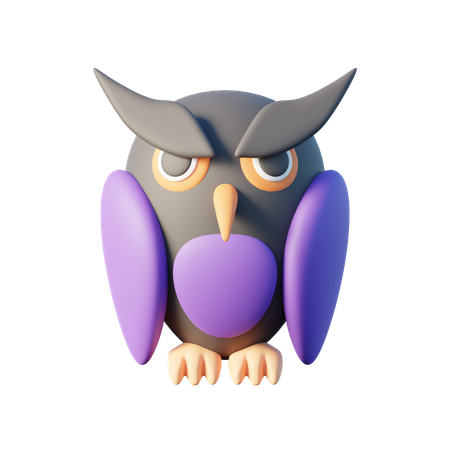 Hibou  3D Icon