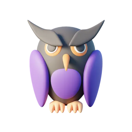 Hibou  3D Icon