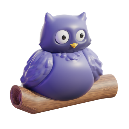 Hibou  3D Icon