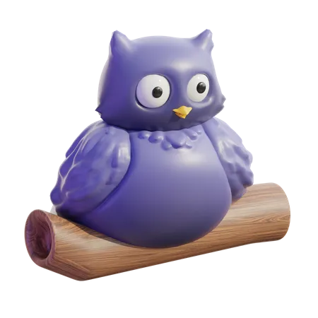 Hibou  3D Icon