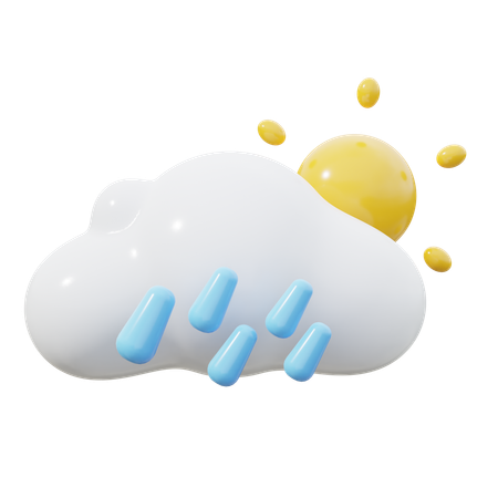 Chovendo  3D Icon