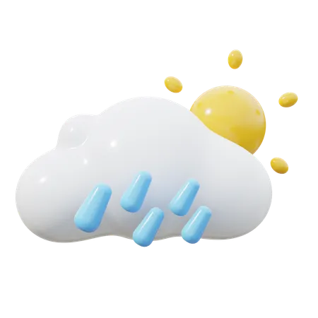 Chovendo  3D Icon