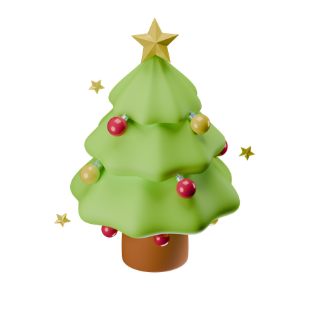 Chrismas Tree Decoration  3D Icon