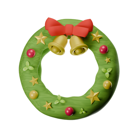 Chrismas Wreath  3D Icon