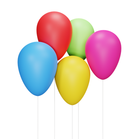 Chrismast Balloons 3D Icon