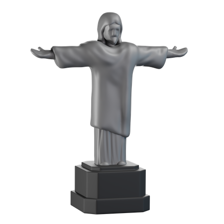 Christ Rédempteur  3D Illustration