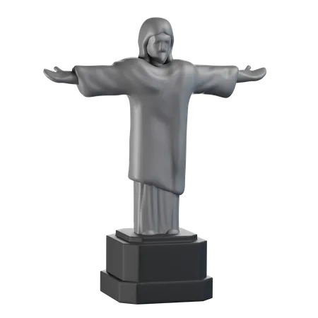 Christ Rédempteur  3D Illustration