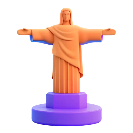 Christ the Redeemer  3D Icon