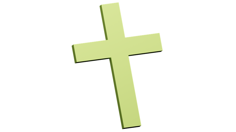 Christian Cross  3D Illustration