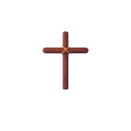 Christian Cross 3D Icon