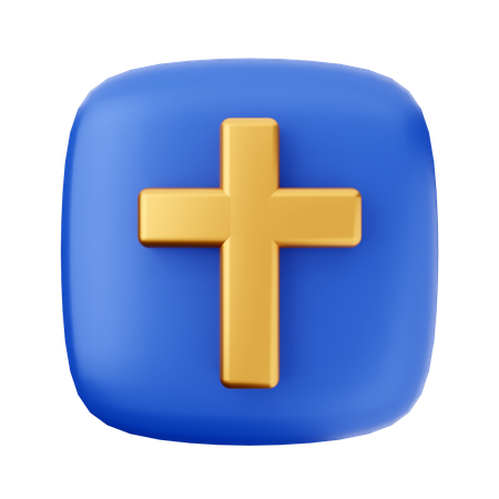 Christian Cross  3D Icon