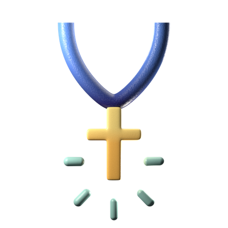 Christian Cross Necklace  3D Icon