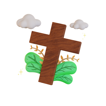 Christliches Kreuz  3D Illustration
