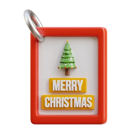 Christmas badge  3D Icon