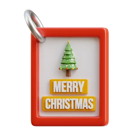 クリスマスバッジ  3D Icon