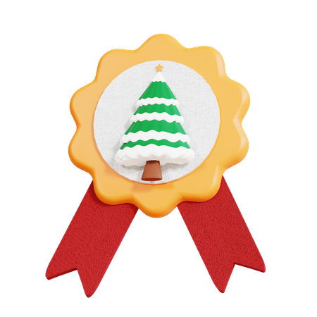 Christmas Badge  3D Icon