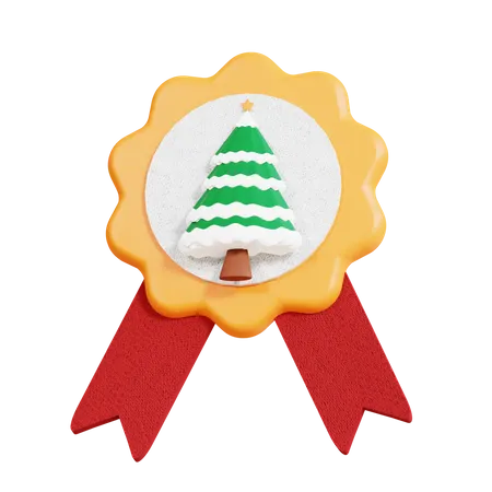 Christmas Badge  3D Icon