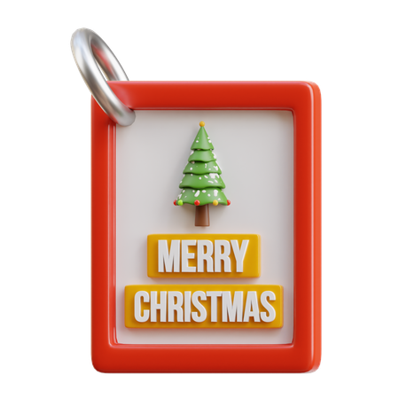 Christmas badge  3D Icon