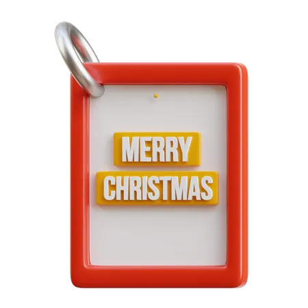 Christmas badge  3D Icon