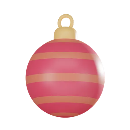 Christmas With Ornament Perfect For Holiday Decor Ball Adds Festive Cheer To Your Seasonal Celebrations 3 D Render 3D Icon