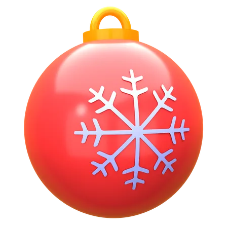 Christmas Ball 3 D Illustration Christmas 3 D Icon Pack 3D Icon