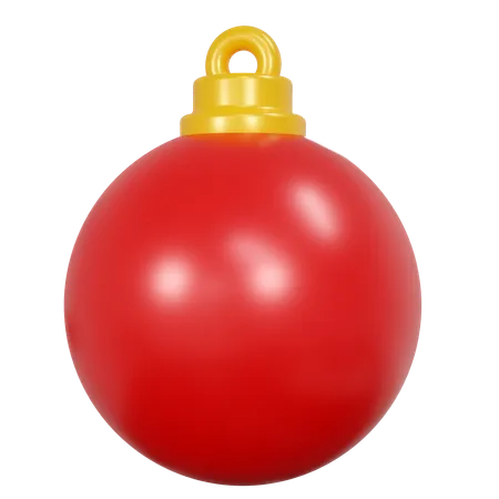 Christmas Ball Illustration 3D Icon