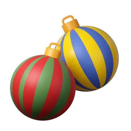 3 D Christmas Ball Icon Minimal Decorative Festive Conical Shape Tree New Years Holiday Decor 3 D Design Element In Cartoon Style Icon Isolated On White Background 3 D Illustration 3D Icon
