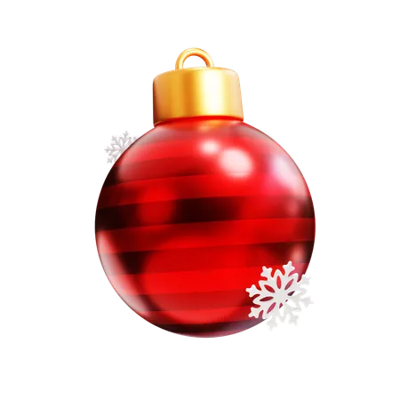 3 D Render Christmas Ball 3D Icon