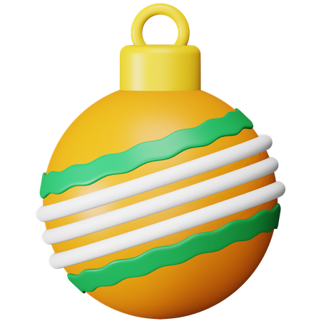 Christmas Ball  3D Icon