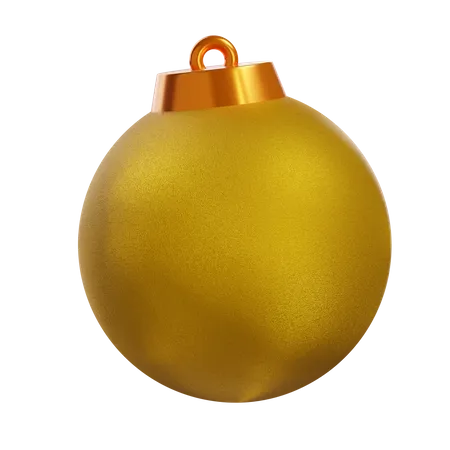 3 D Christmas Ball In Transparent Background 3D Icon