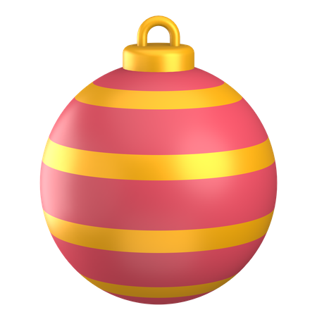 Christmas Ball  3D Illustration