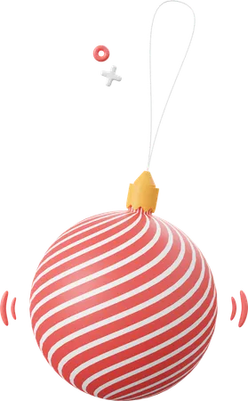 Christmas Ball Christmas Theme Elements 3 D Illustration 3D Icon