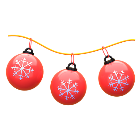 Christmas Ball Decoration  3D Icon