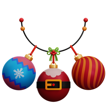 Christmas Ball Decoration  3D Icon