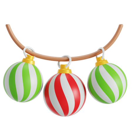 Christmas ball decoration  3D Icon