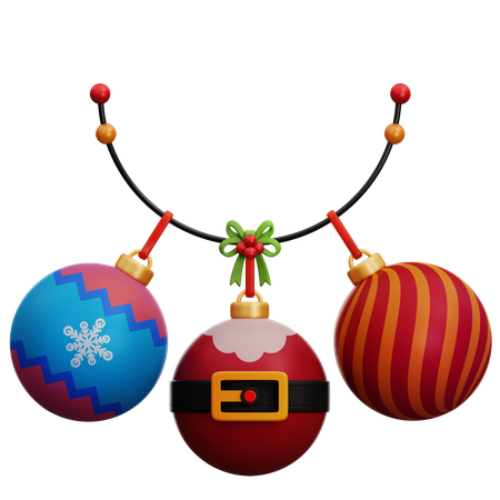 Christmas Ball Decoration 3D Icon