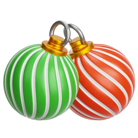 Christmas Ball Decorative Two  3D Icon